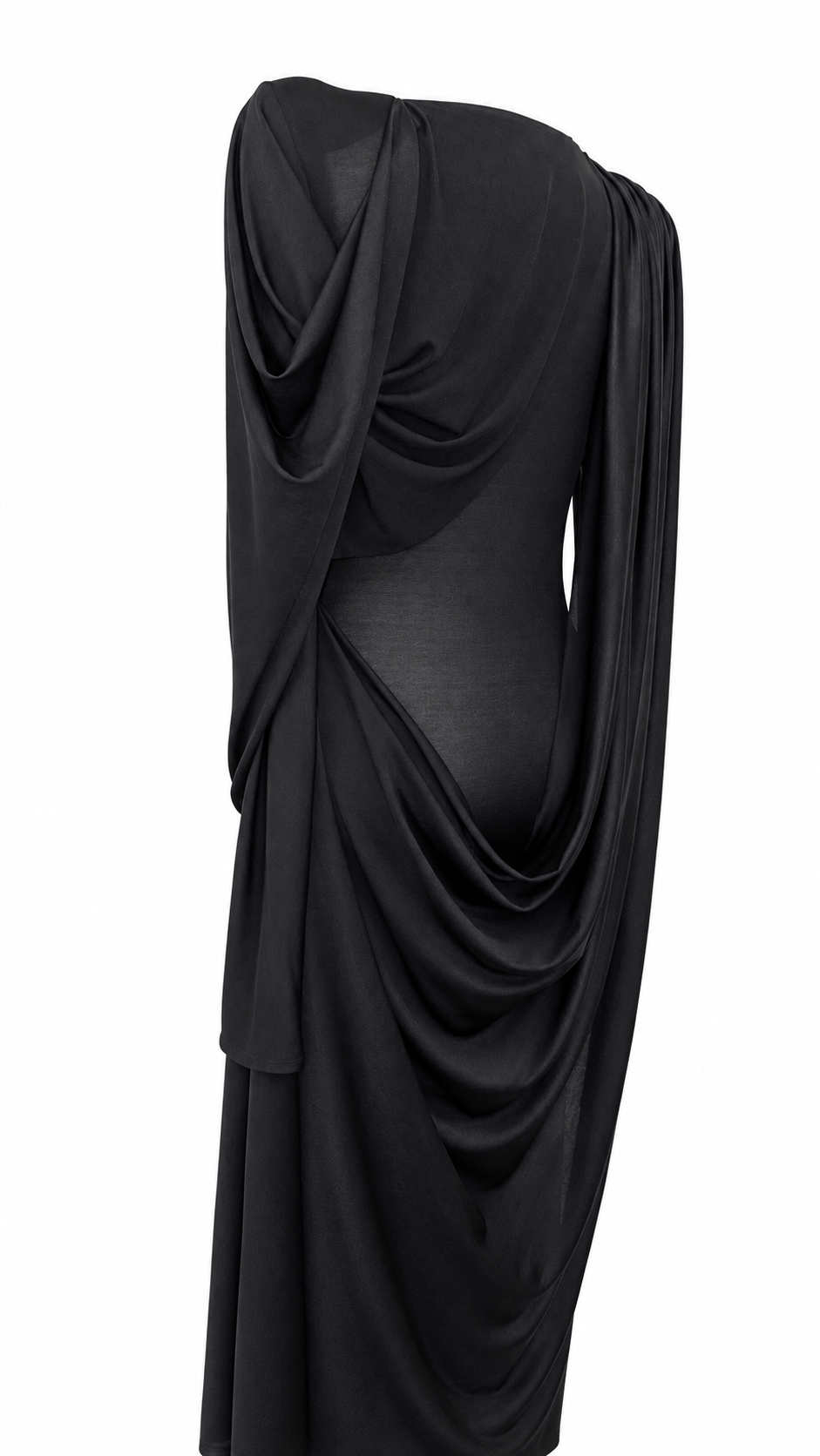 Covered Wound Drape Dress