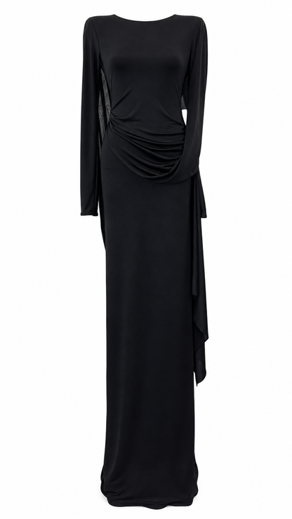 Covered Wound Drape Dress