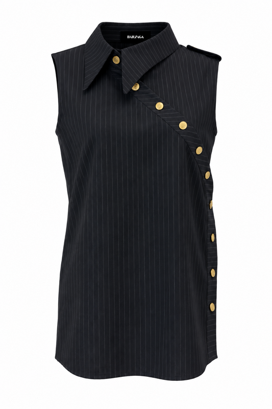 Broken Axis Sleeveless Shirt